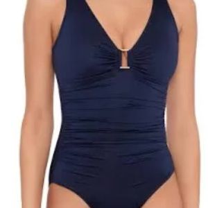 Ralph Lauren one piece swimsuit Navy blue.